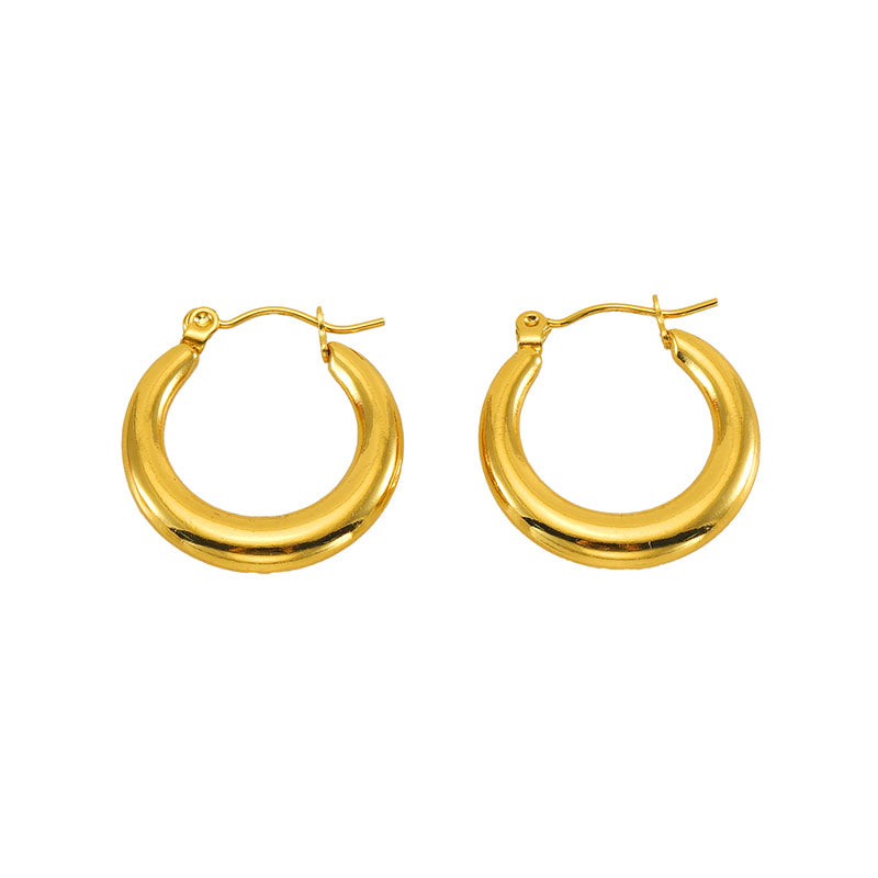 Gold Hoop Earrings – Gold Plated Stainless Steel