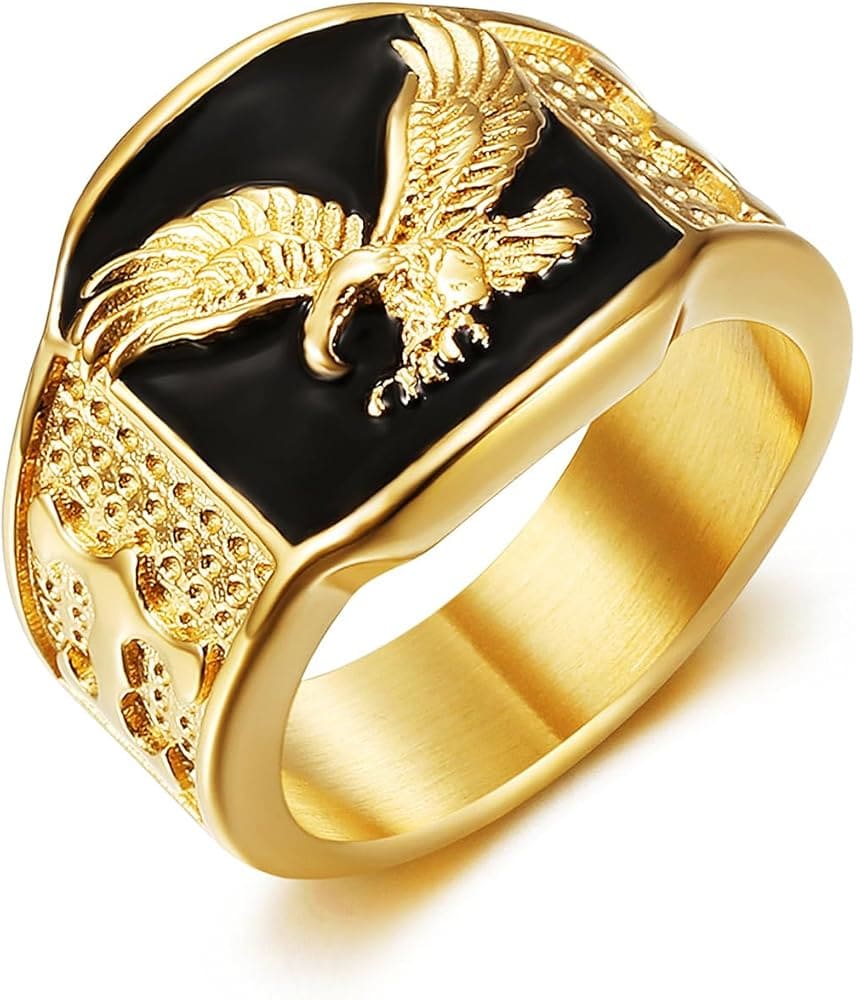 Bold Eagle 304 Stainless Steel Plating Men’s Ring – Durable & Stylish
