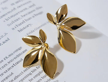 Boucles d’oreilles dorées – Acier inoxydable 304 plaqué or